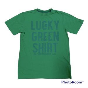 Old Navy Boy/Girl Lucky Green T-shirt Size Youth Large